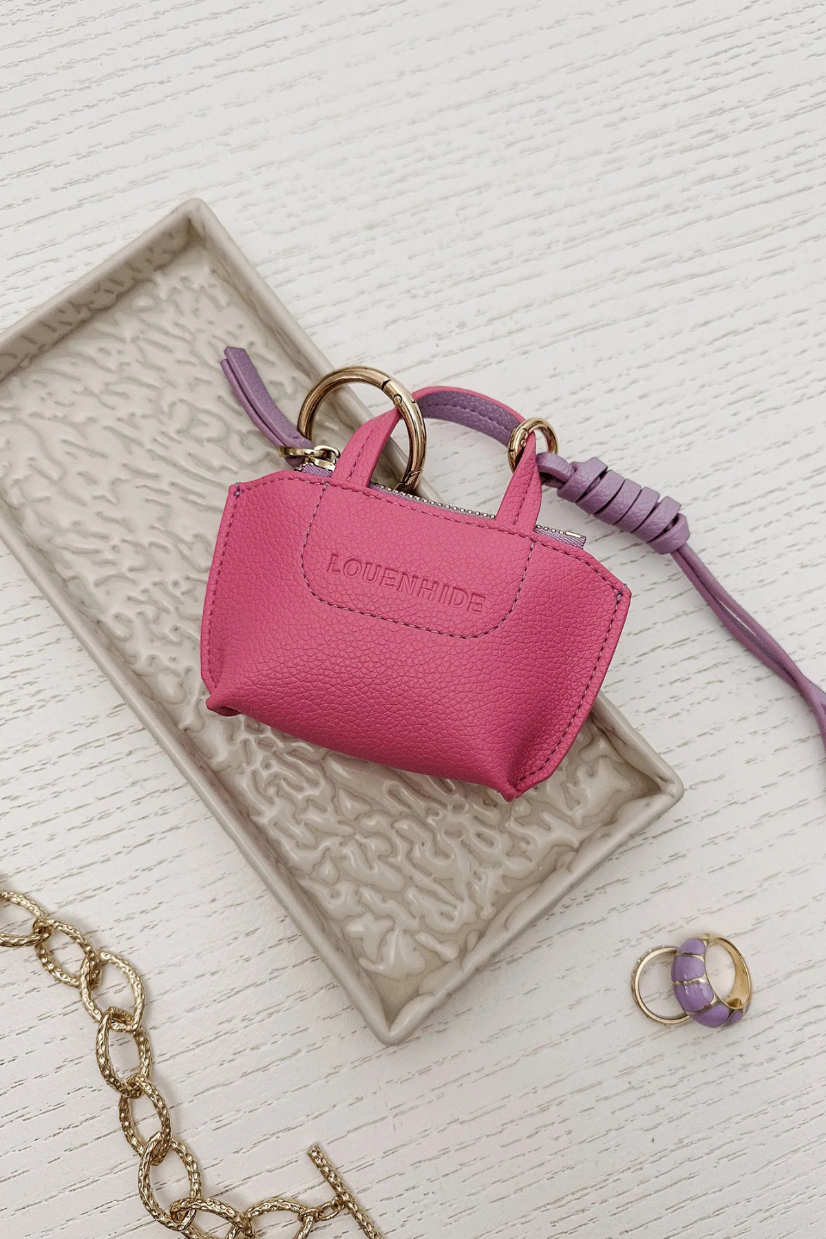 Gina Bag Charm Hot Pink