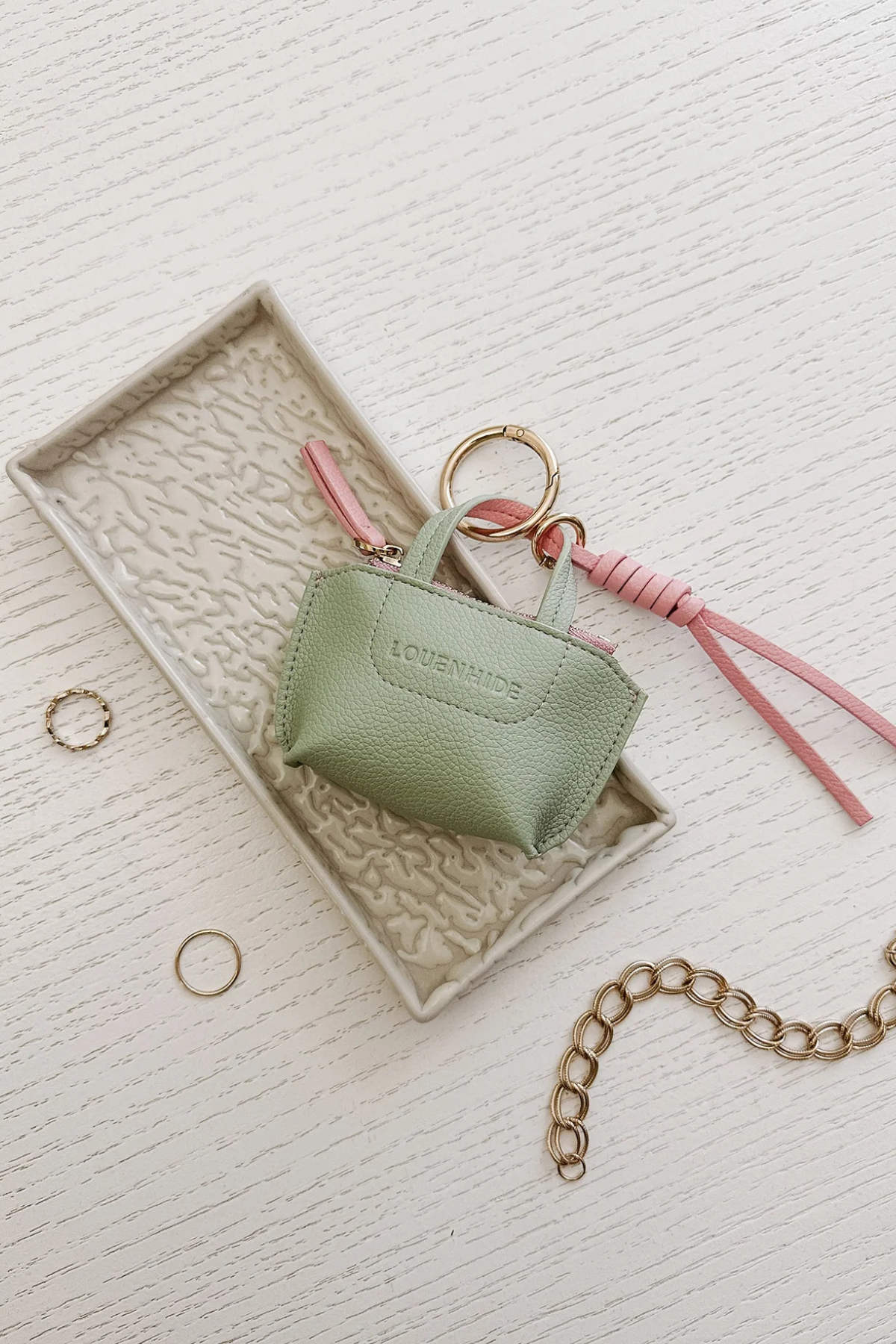 Gina Bag Charm Sage Green