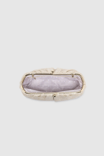 Goldie Clutch Raffia Vanilla
