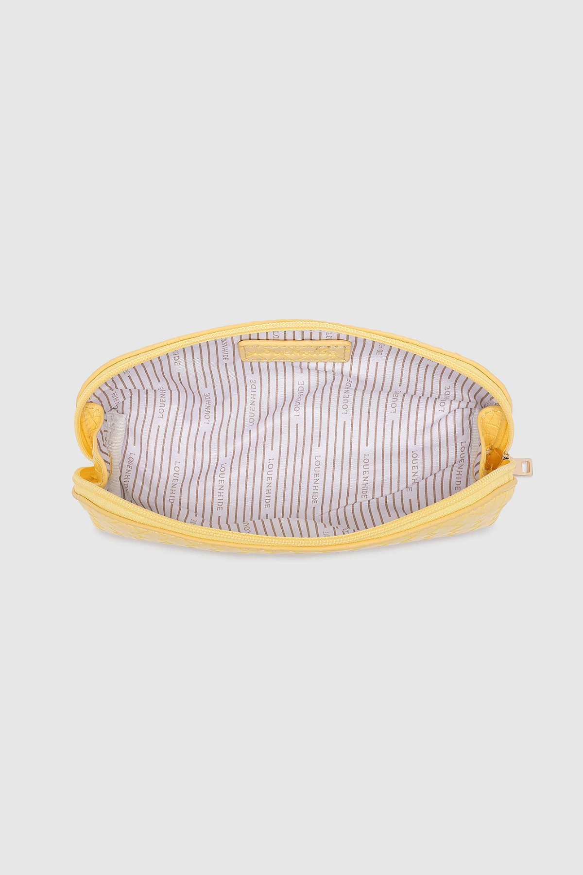 Jayne Woven Makeup Bag Butter Yellow