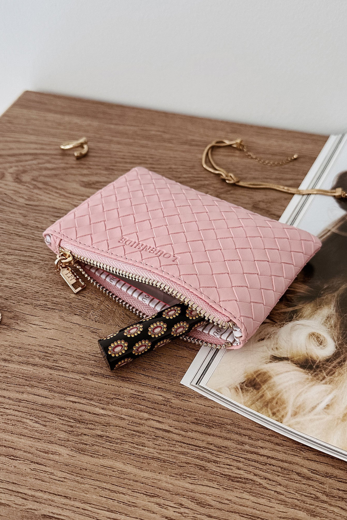 Kuta Purse Woven Pink