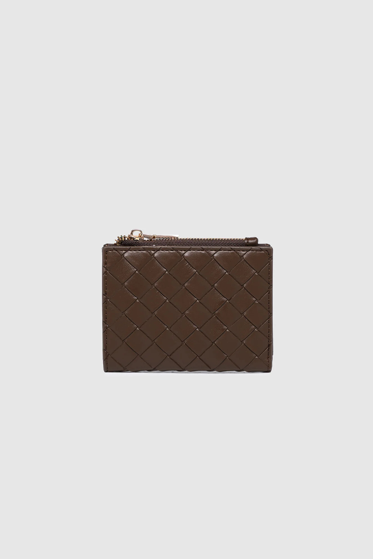 Lily Woven Wallet Chocolate