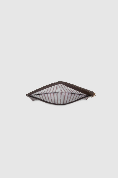 Lily Woven Wallet Chocolate
