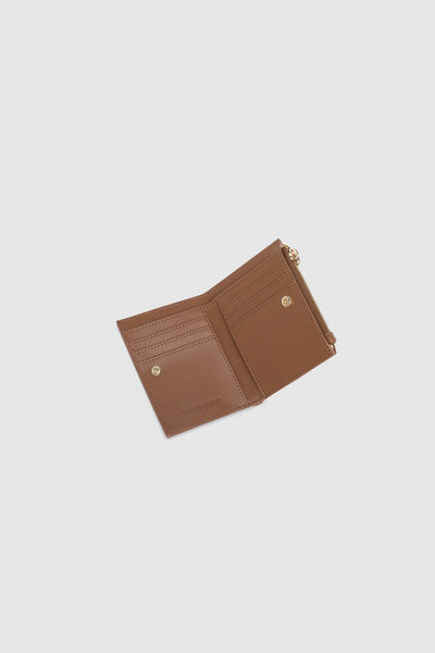 Lily Woven Wallet Tan