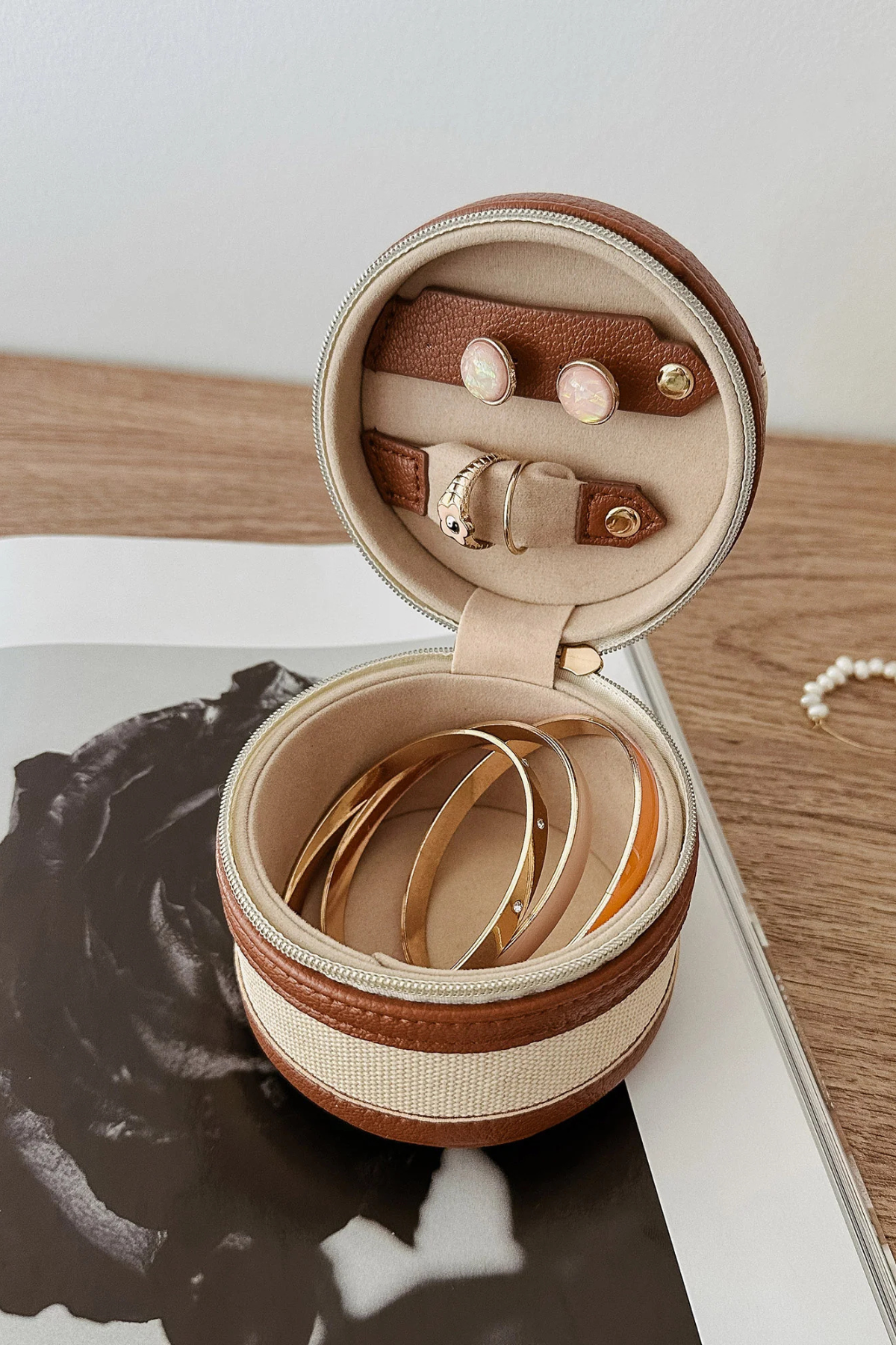 Loz Jewellery Box Canvas Tan
