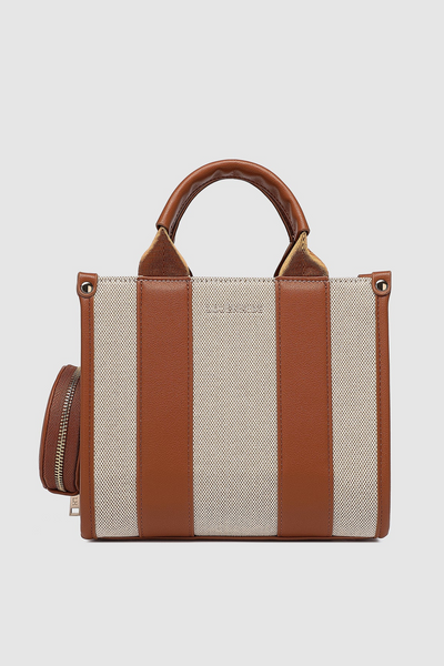 Manhattan Mini Tote Bag Natural Canvas
