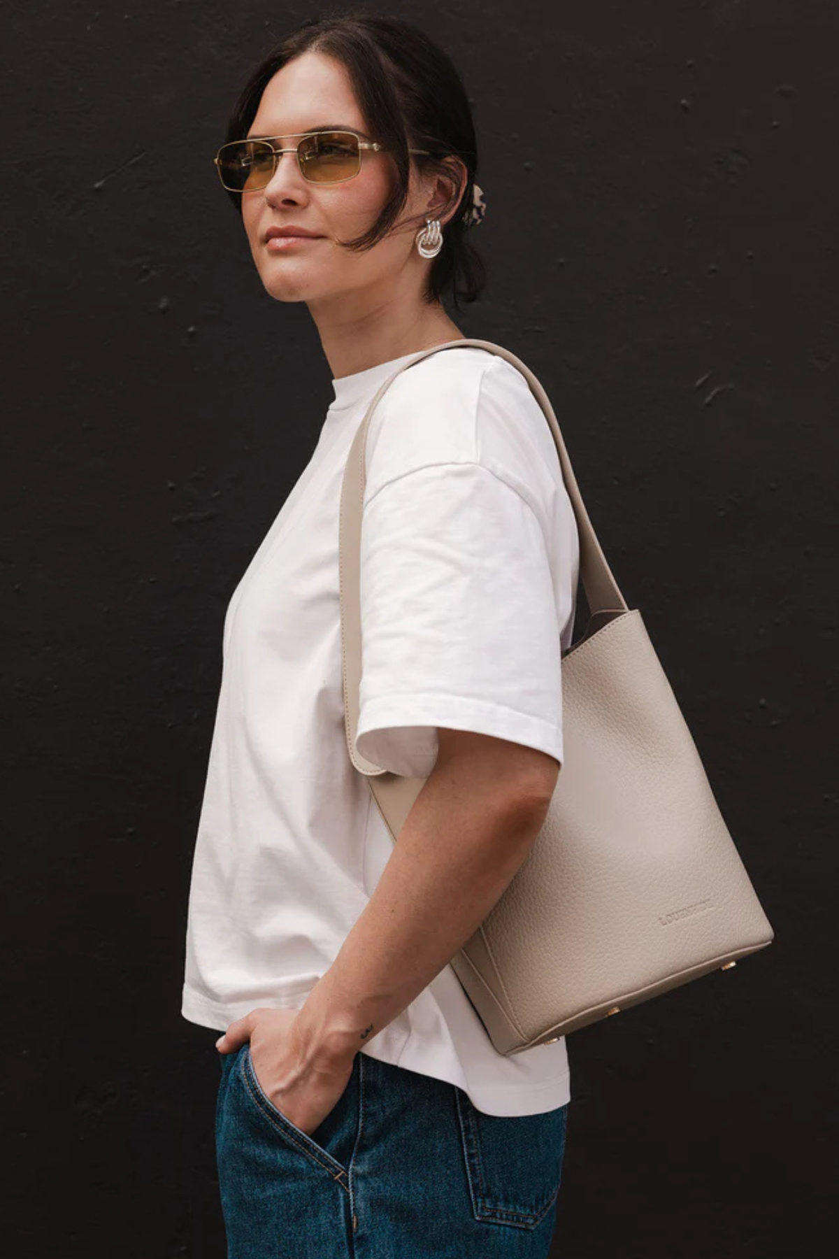 Miranda Bucket Bag Almond
