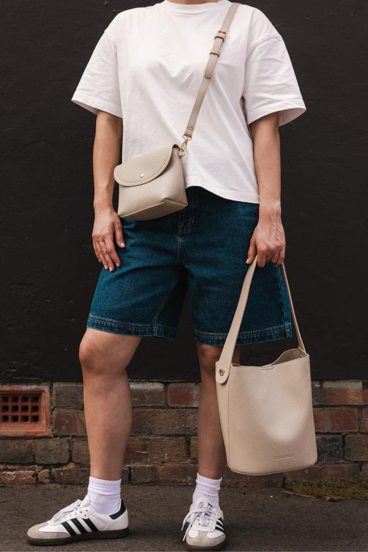 Miranda Bucket Bag Almond