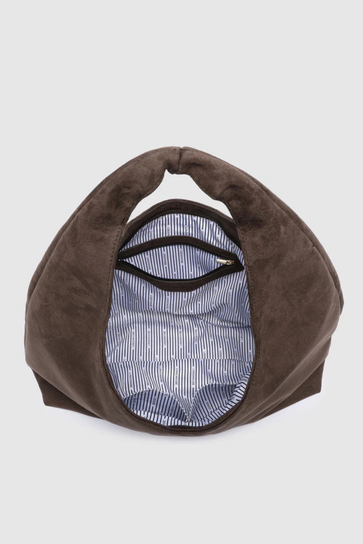 Monaco Shoulder Bag Chocolate Suedette