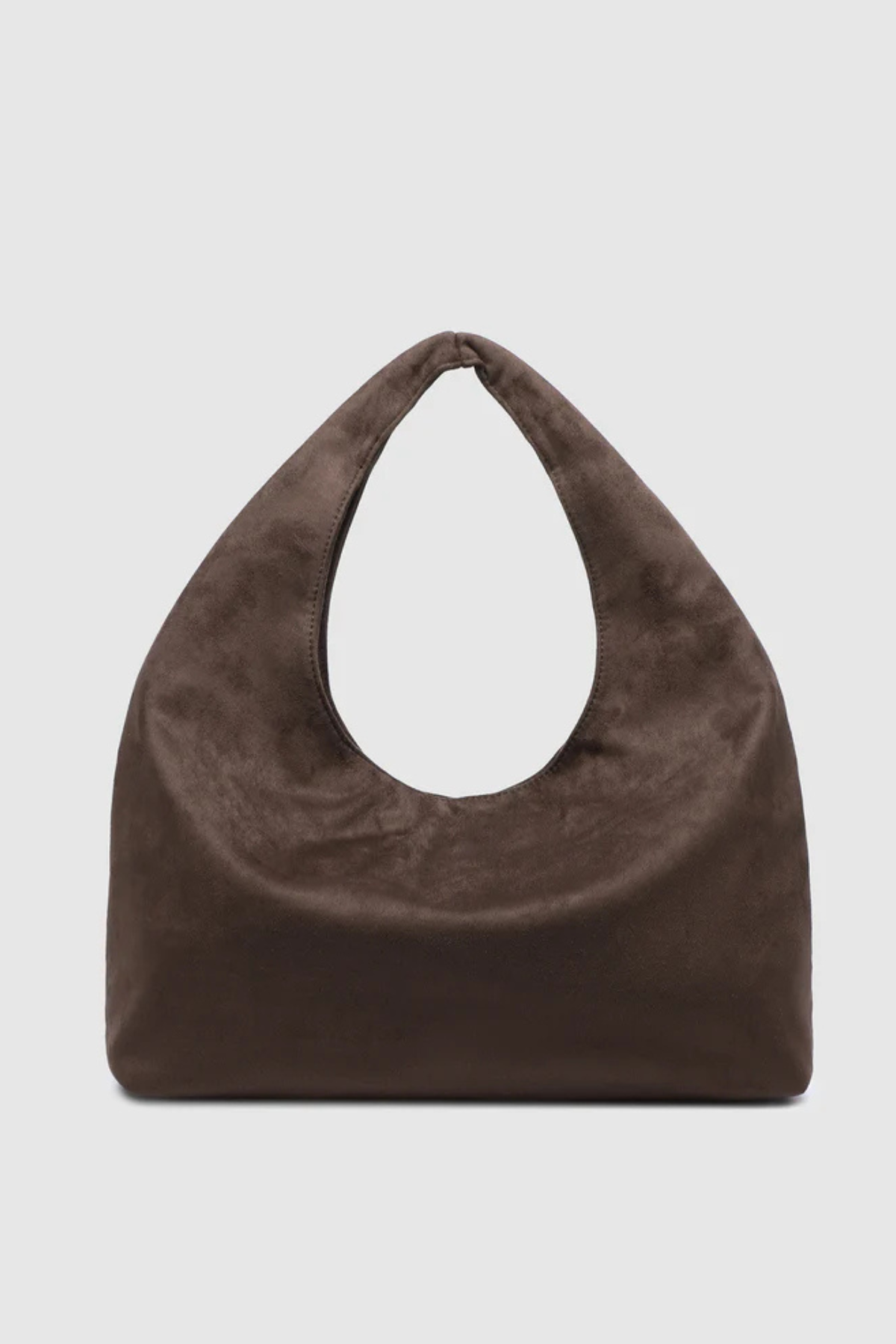 Monaco Shoulder Bag Chocolate Suedette