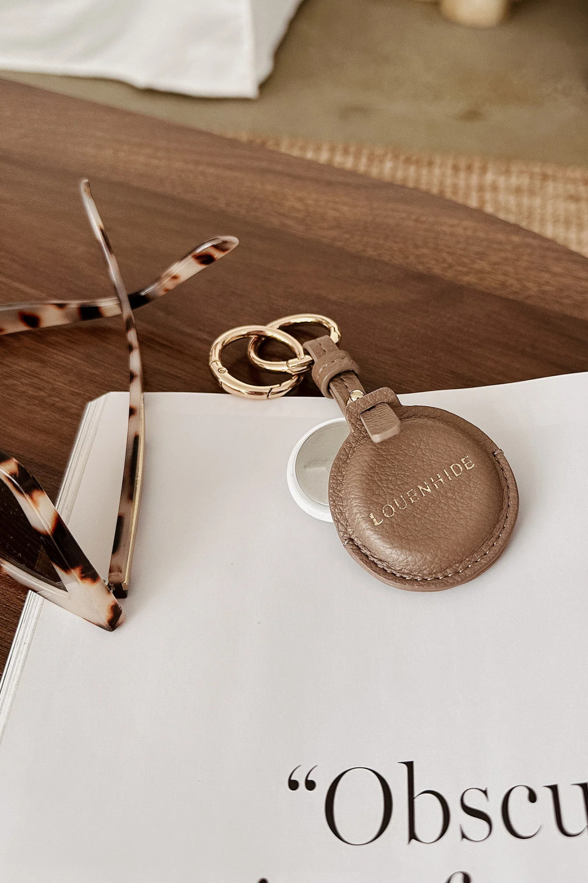 Opal Airtag Case Mocha