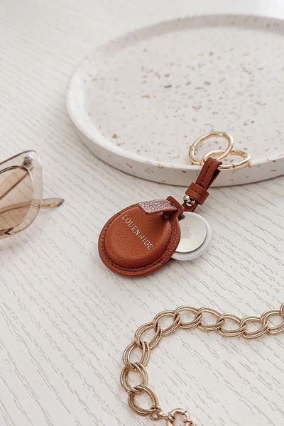 Opal Airtag Case Tan