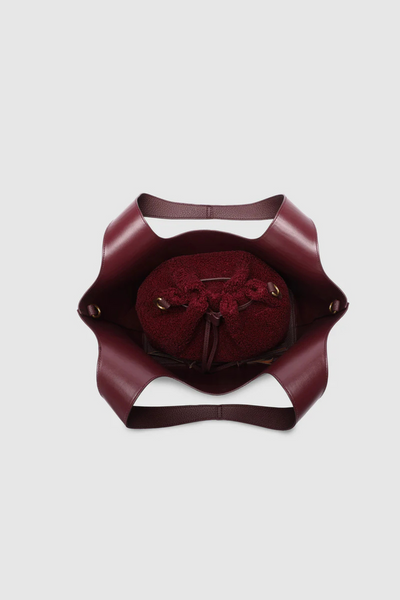 Paisley Handbag Burgundy
