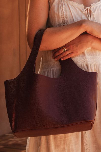 Paisley Handbag Burgundy