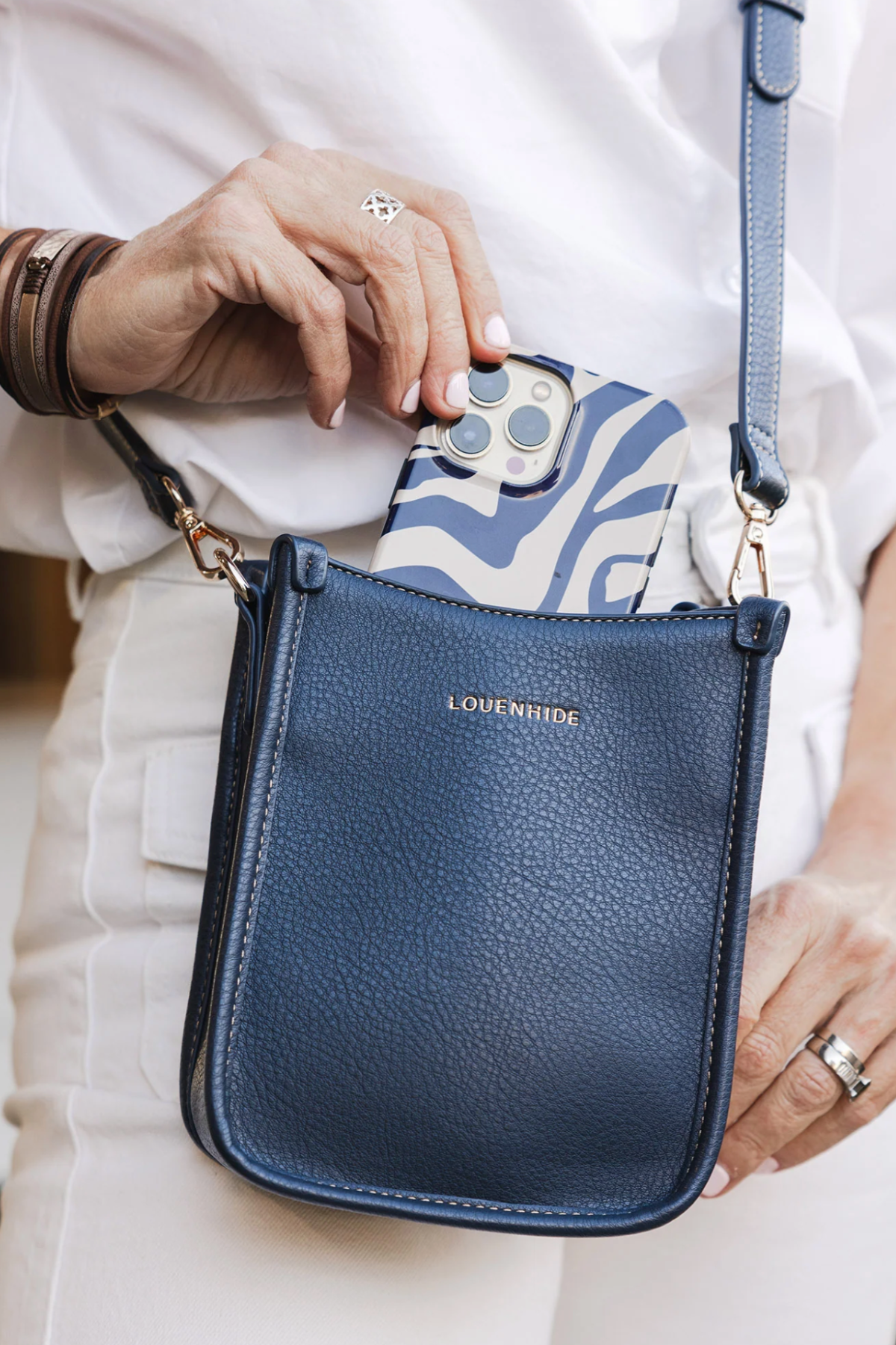 Parker Phone Crossbody Bag Navy