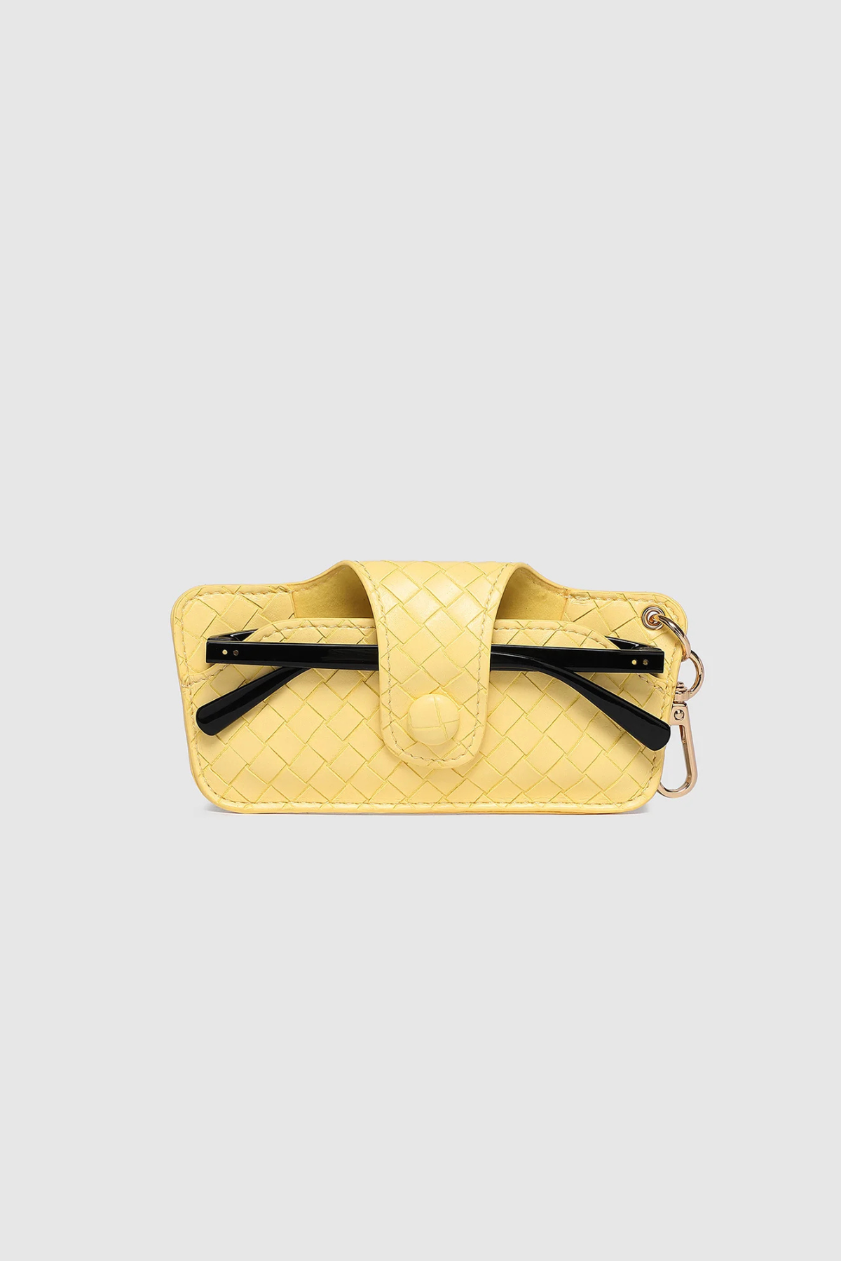 Skittle Sunglass Case Woven Butter Yellow