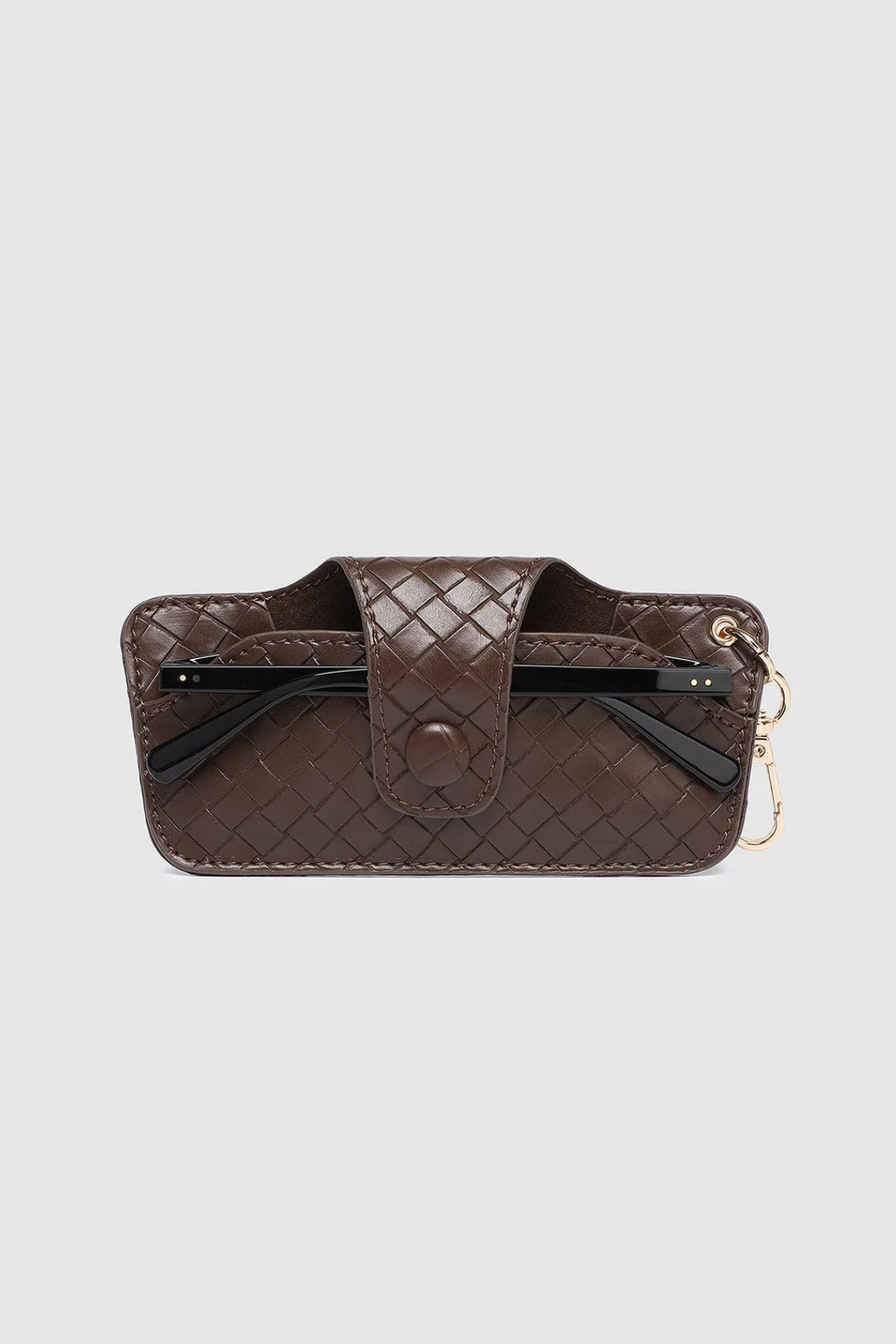 Skittle Sunglass Case Woven Chocolate