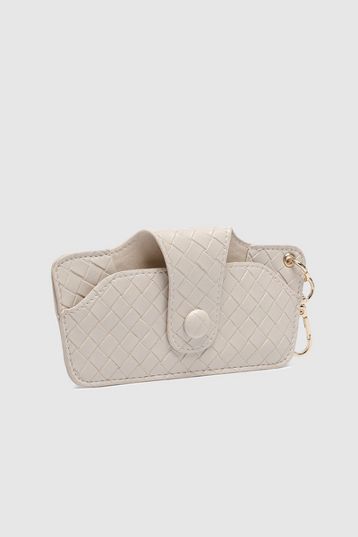 Skittle Sunglass Case Woven Vanilla