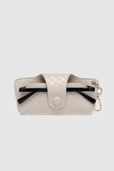 Skittle Sunglass Case Woven Vanilla