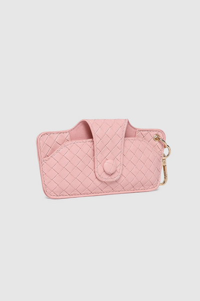 Skittle Sunglass Case Woven Pink