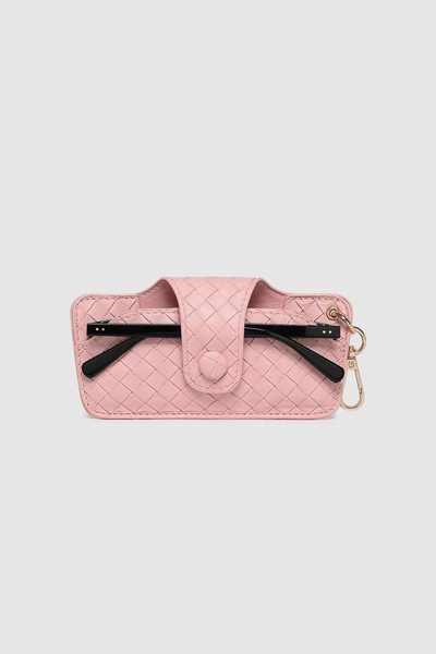 Skittle Sunglass Case Woven Pink
