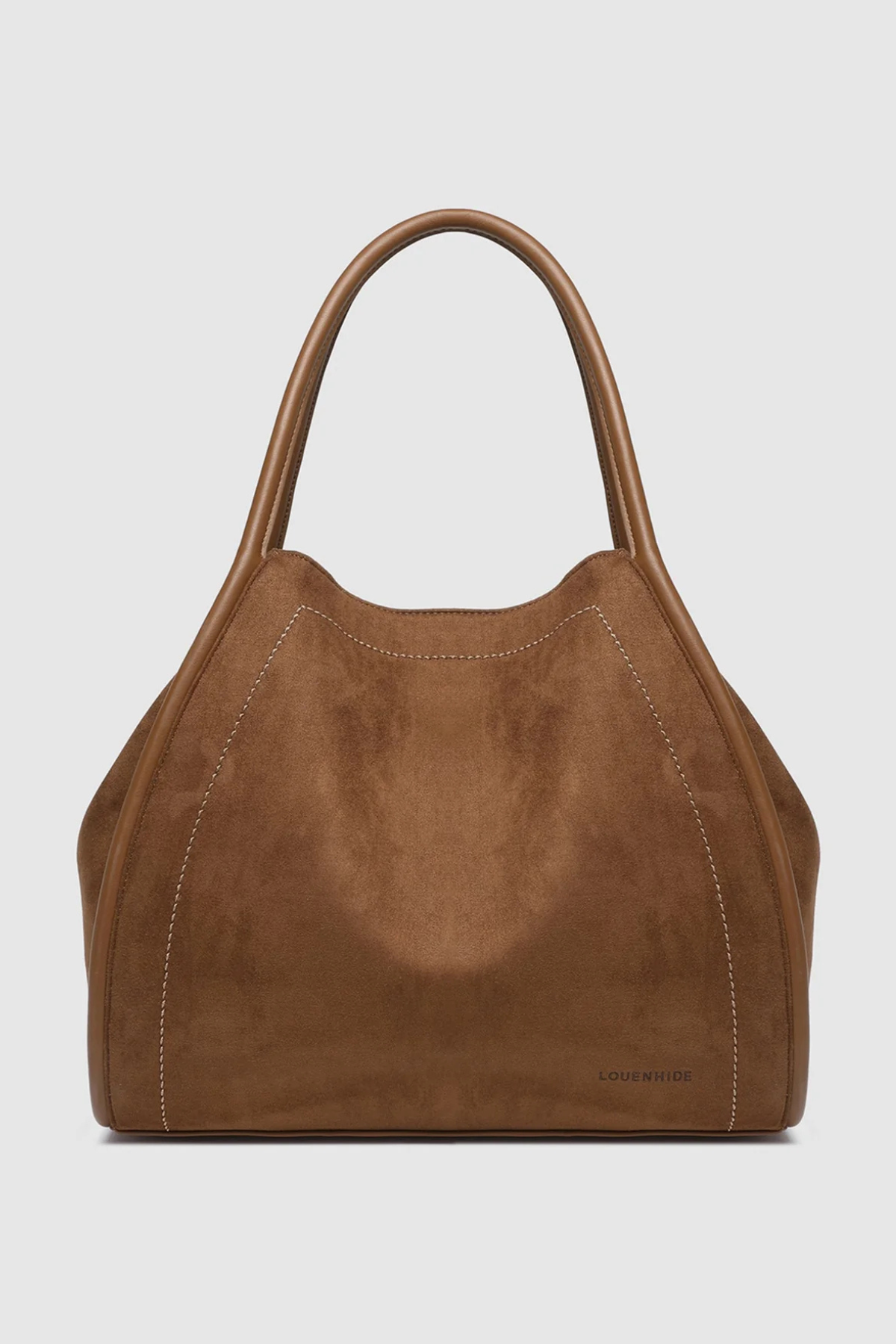 Sutton Suedette Shoulder Bag Tan