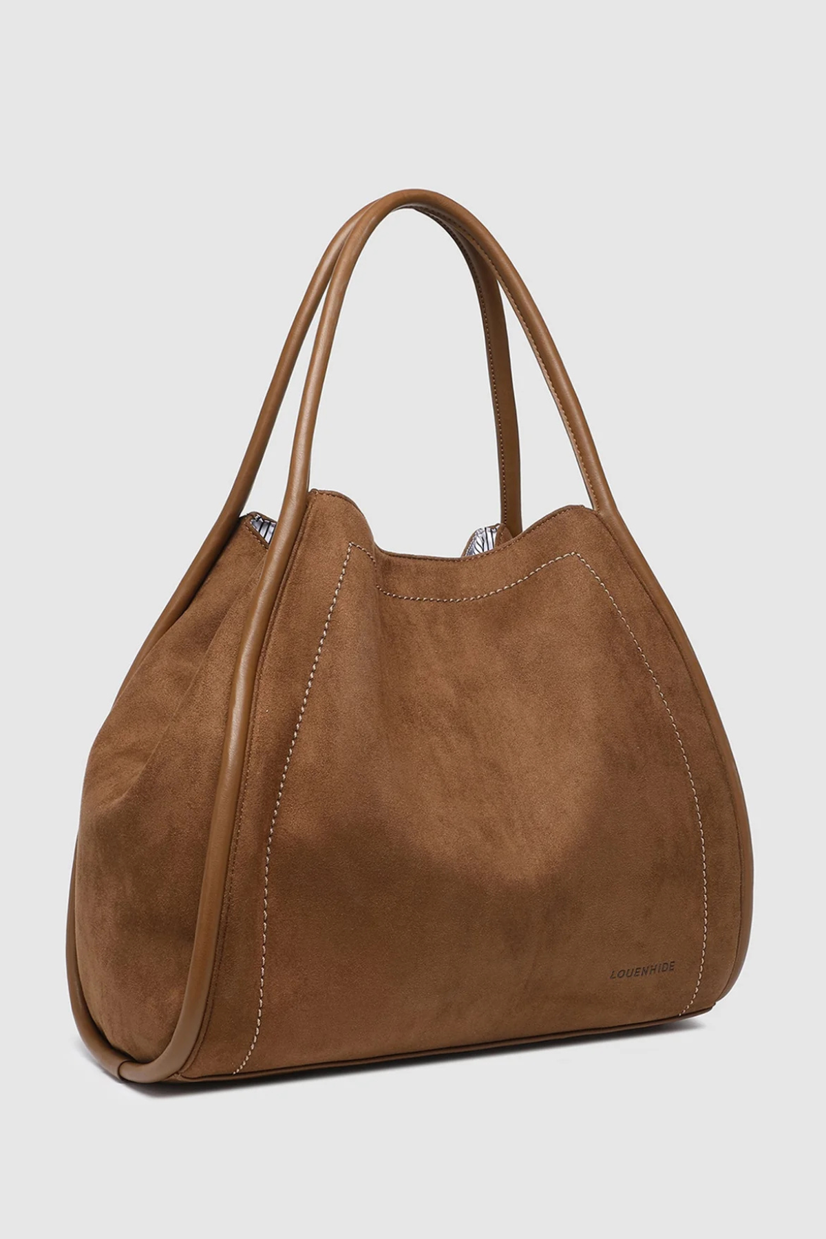 Sutton Suedette Shoulder Bag Tan