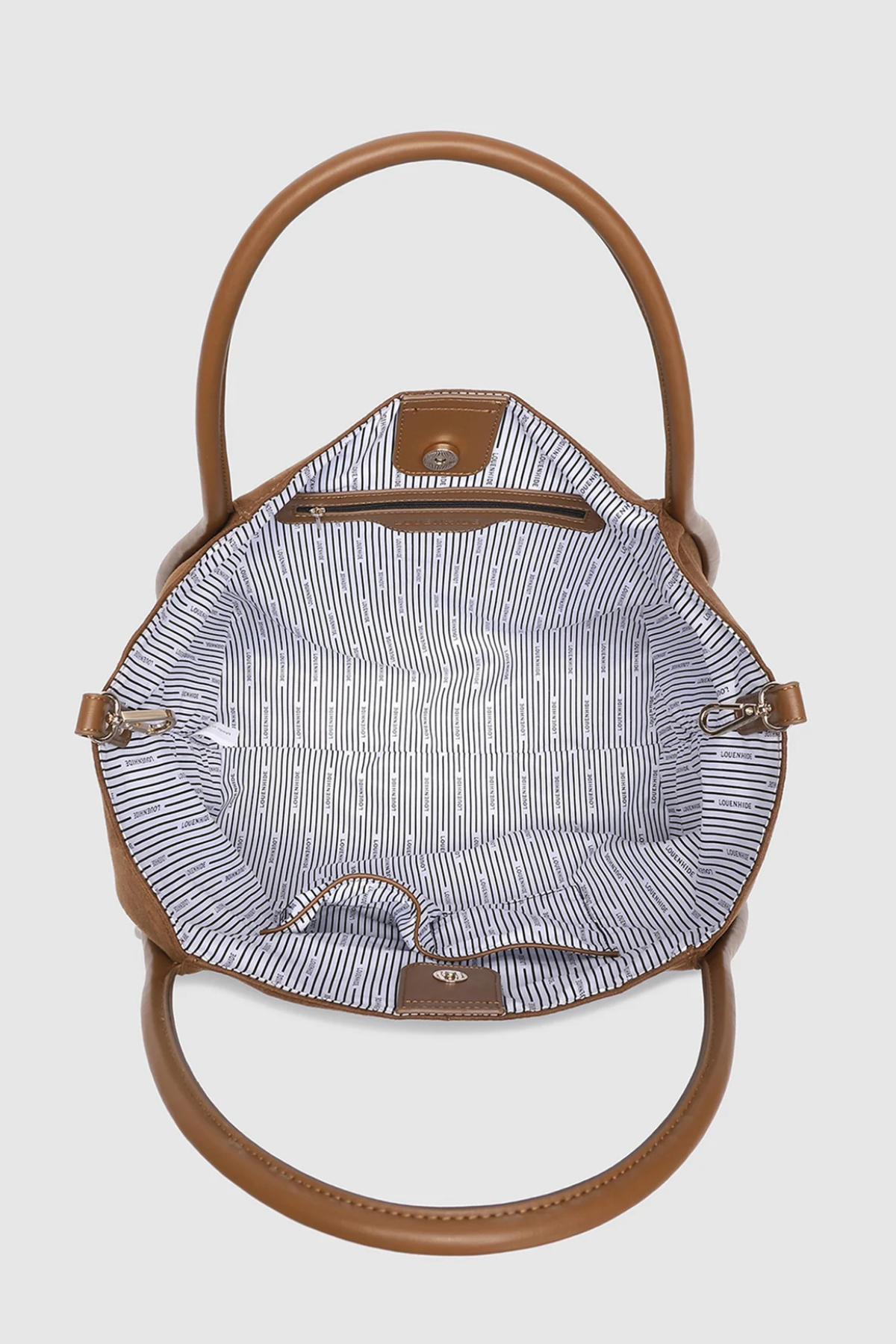 Sutton Suedette Shoulder Bag Tan