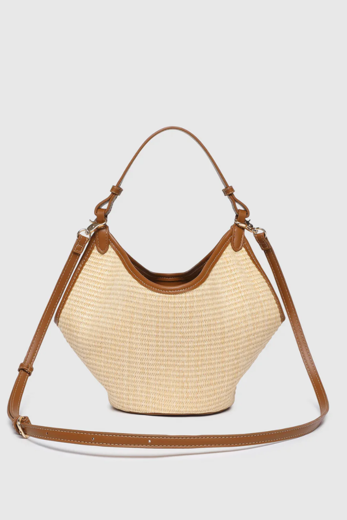 Taya Mini Tote Bag Raffia Tan
