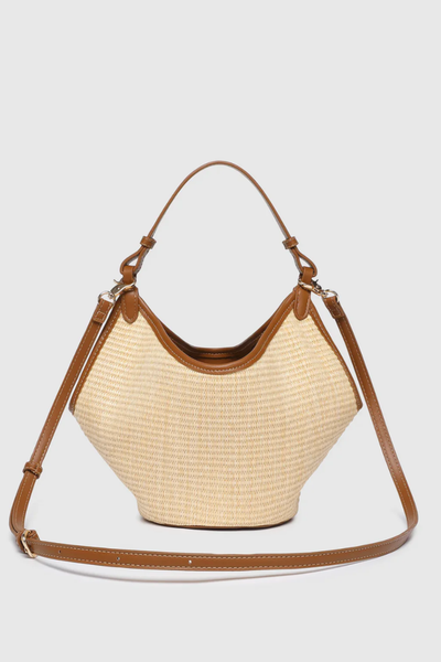 Taya Mini Tote Bag Raffia Tan