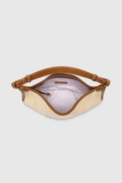 Taya Mini Tote Bag Raffia Tan