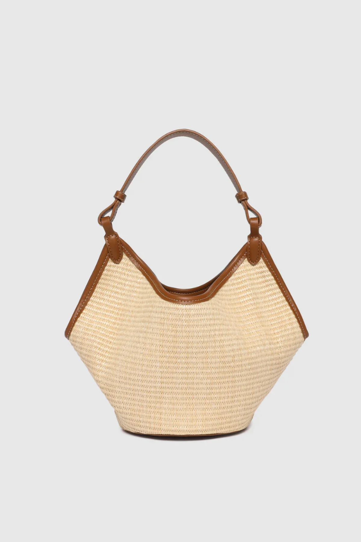 Taya Mini Tote Bag Raffia Tan