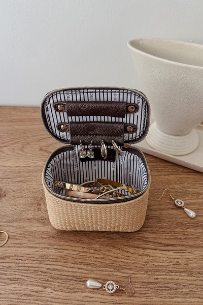Trudy Jewellery Box Natural Chocolate