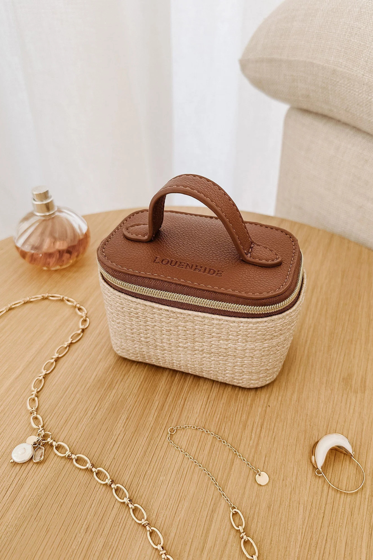 Trudy Jewellery Box Natural Tan