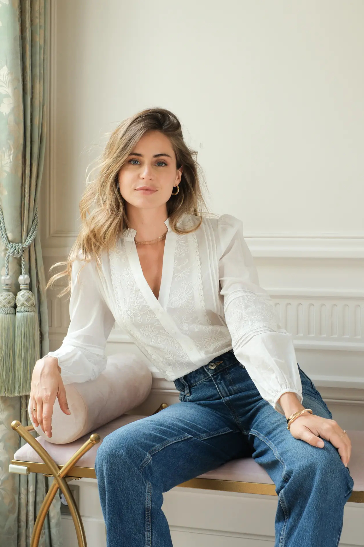 Beatrice Embroidered Blouse