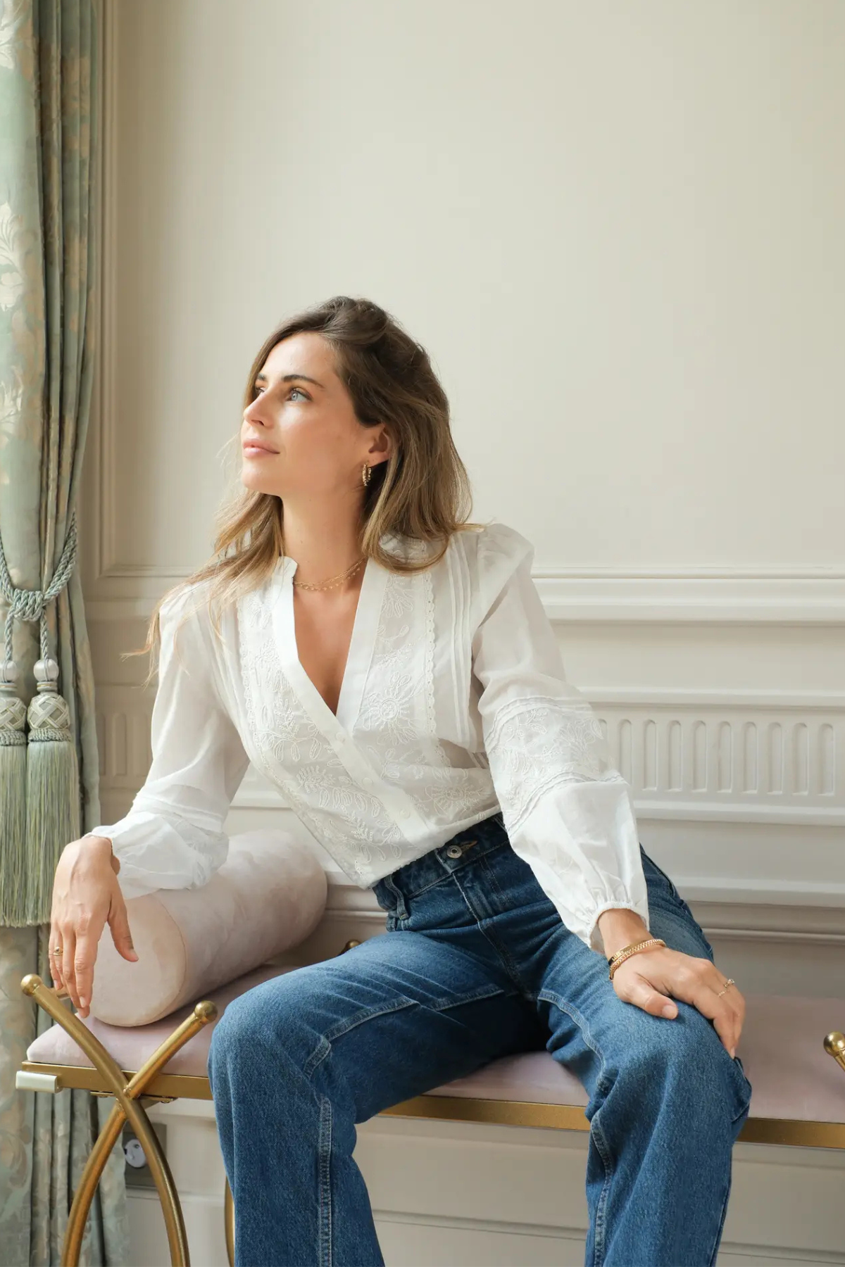 Beatrice Embroidered Blouse