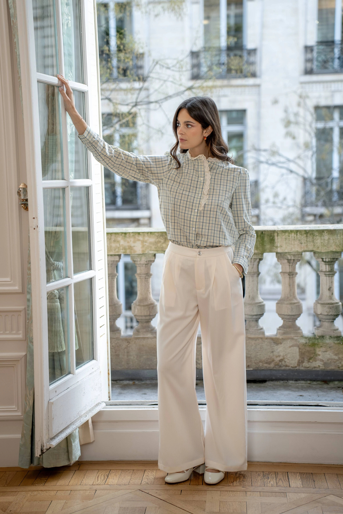 Nerea Plaid Blouse