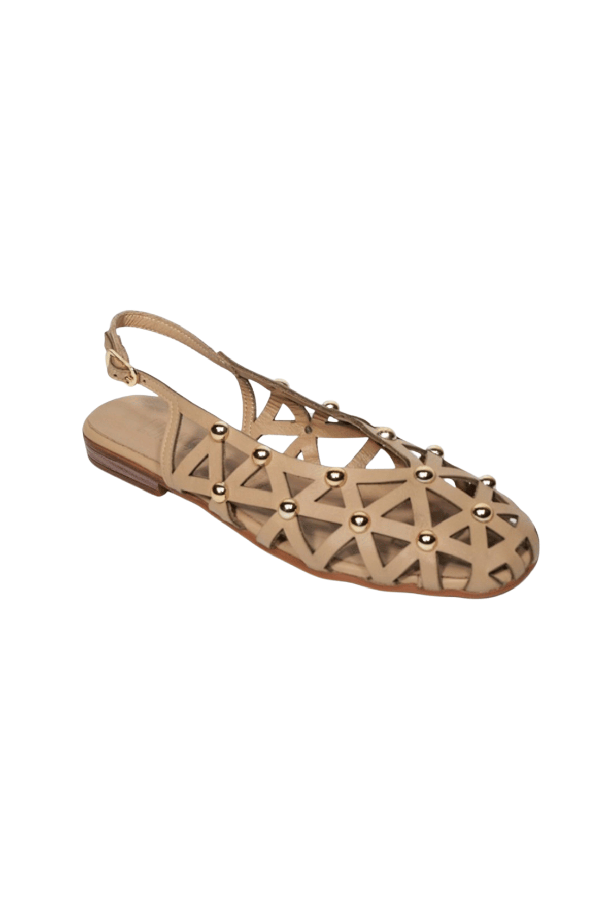 Gaia Leather Sandal Cappuccino