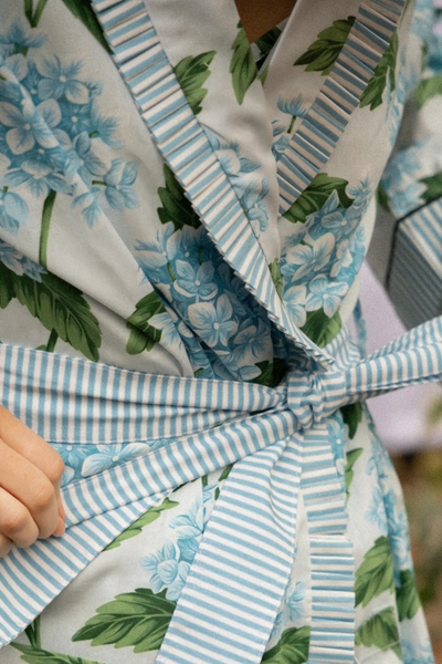 Blue Hydrangea Robe