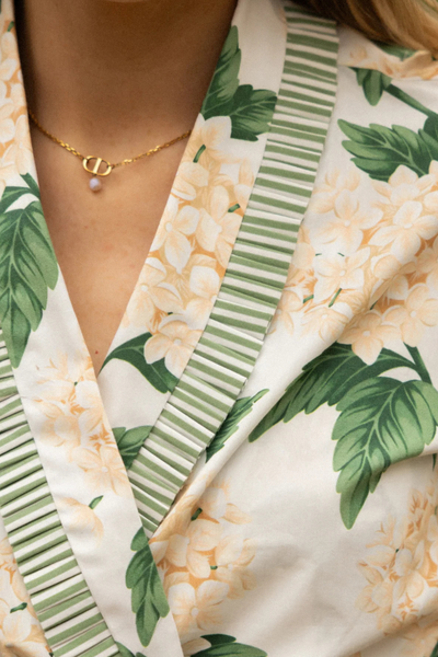 Cream Hydrangea Robe