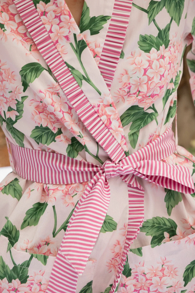Pink Hydrangea Robe