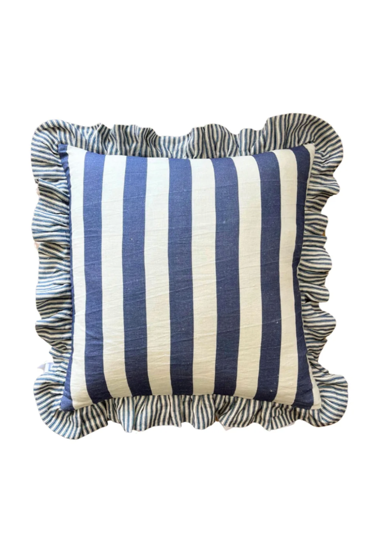 Blue St Tropez Stripe Cushion