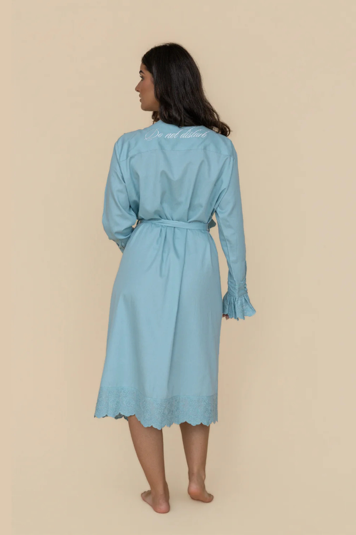 Blue Heirloom Lace Robe