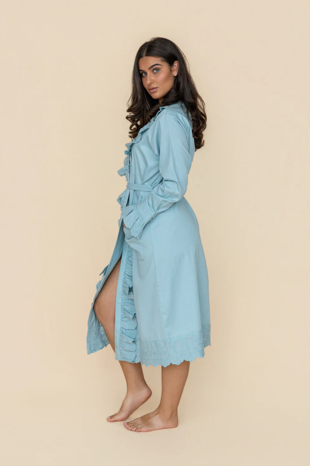 Blue Heirloom Lace Robe