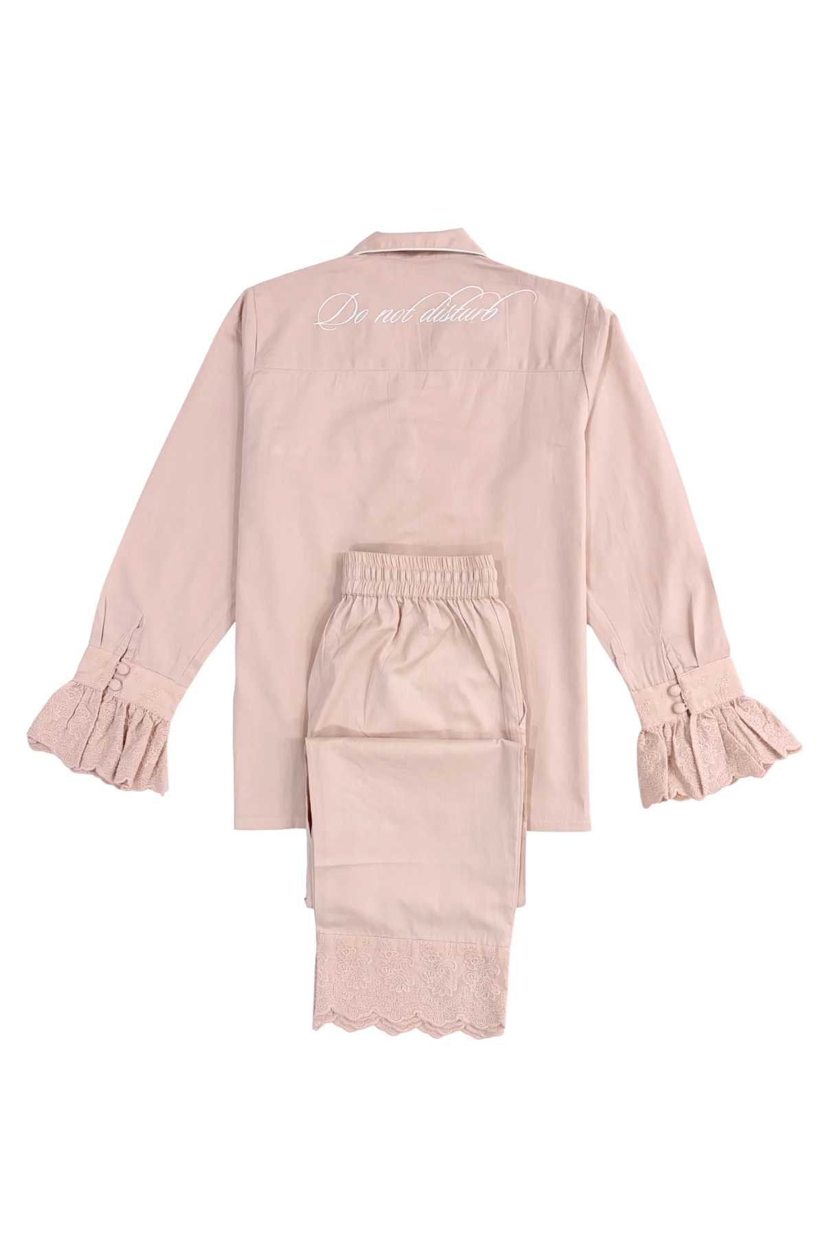 Rose Heirloom Lace Long Sleeve Pyjama Set