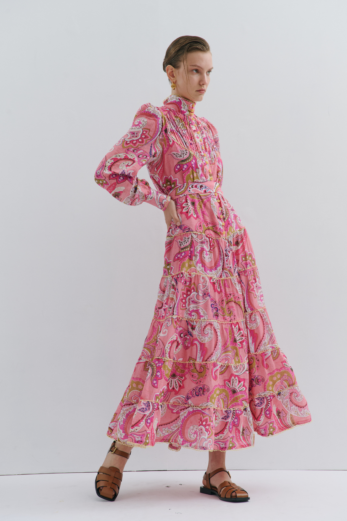 Charlotte Flower Maxi Dress Magical Pink Fairytale