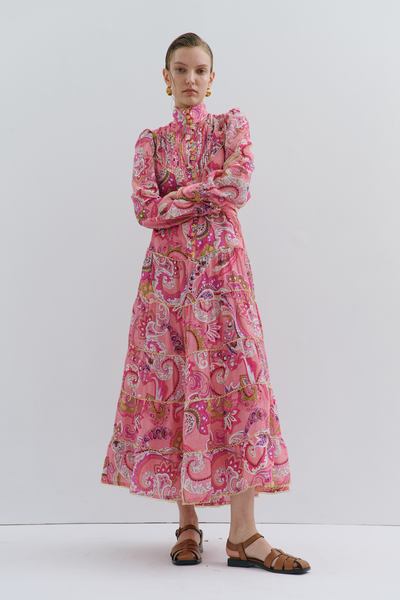 Charlotte Flower Maxi Dress Magical Pink Fairytale