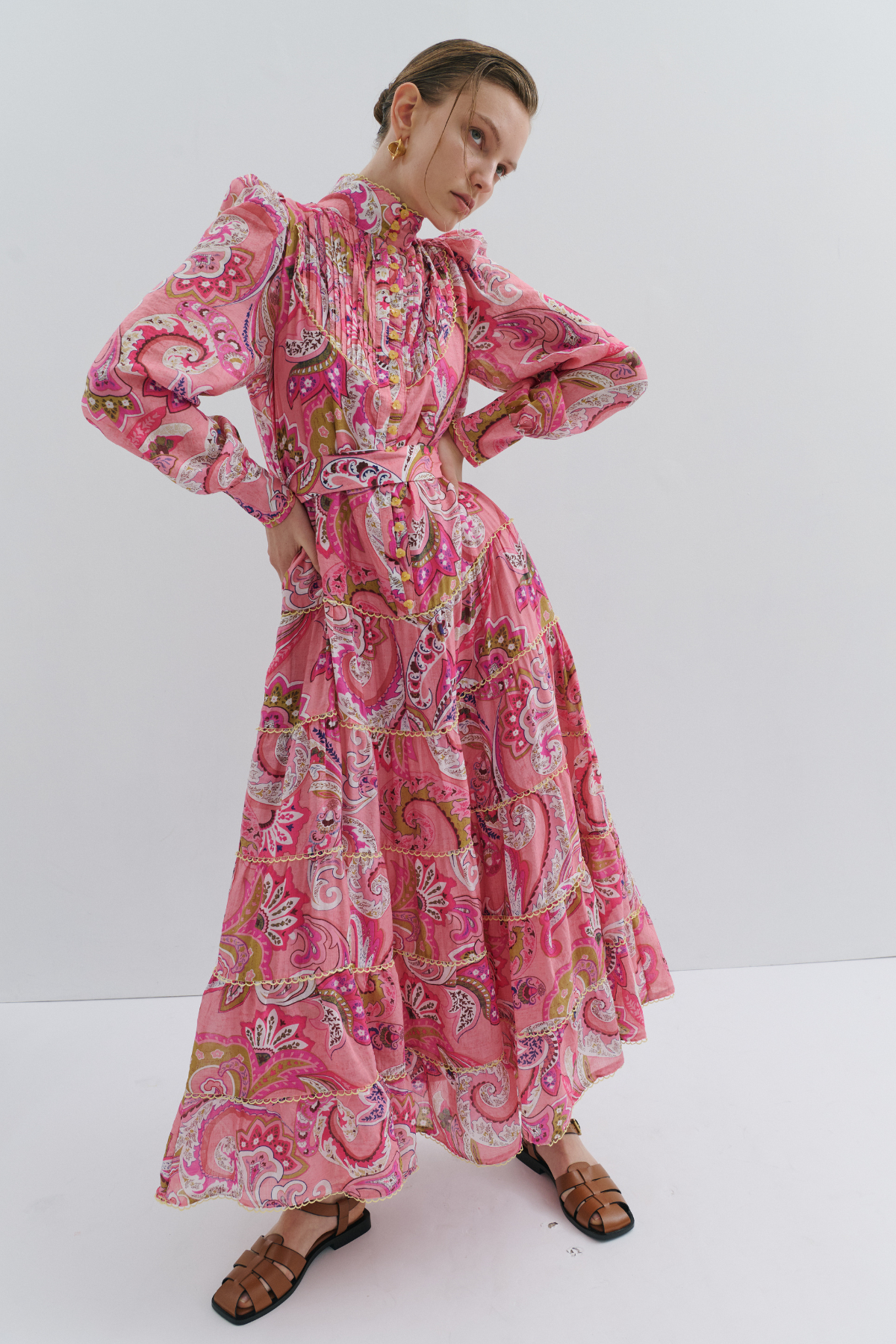 Charlotte Flower Maxi Dress Magical Pink Fairytale