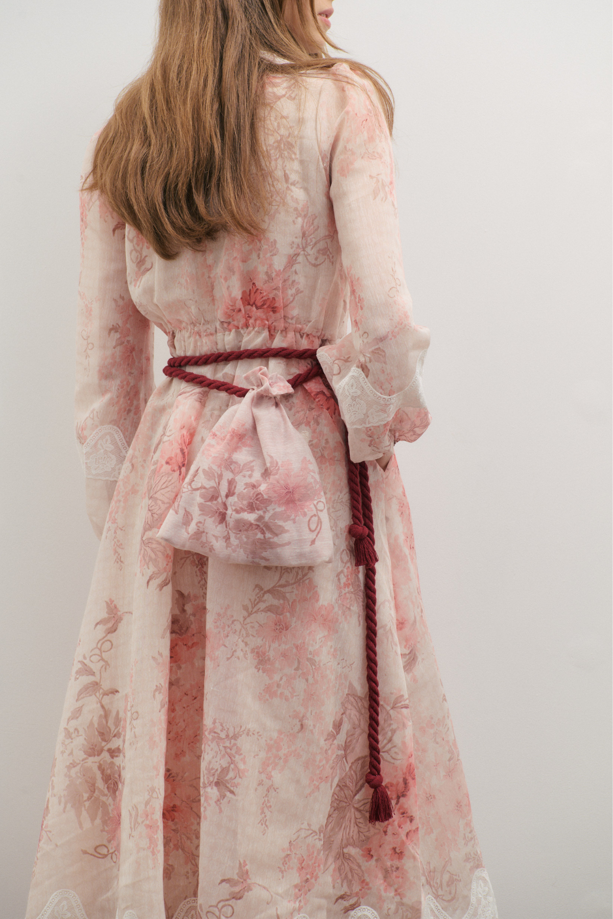 Chloe Lace Maxi Dress Floating Frost Flowers
