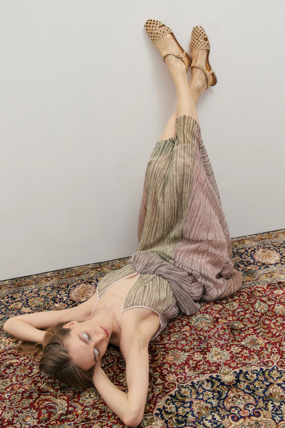 Crystalline Maxi Dress Simmering Dawn Light